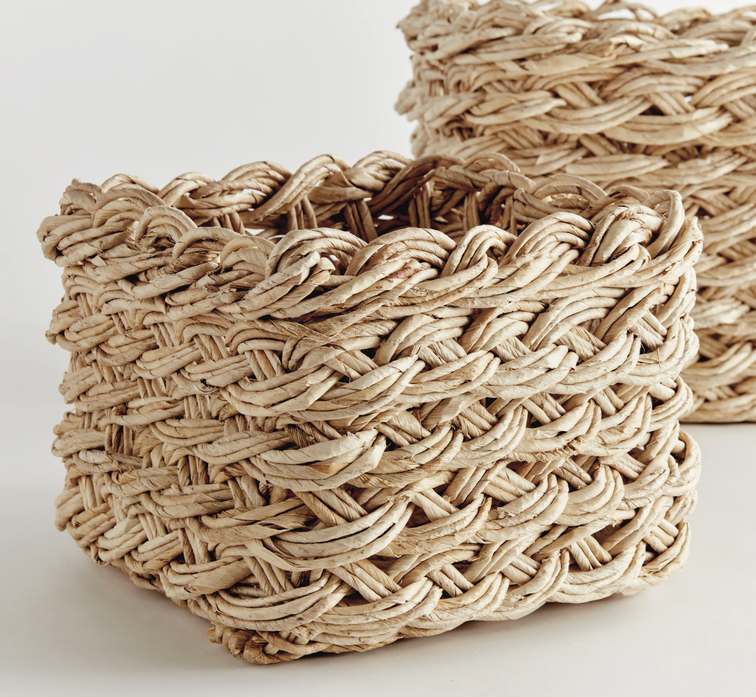 Abaca Storage Baskets view 3, Gina Lauren Interiors Curations Studio