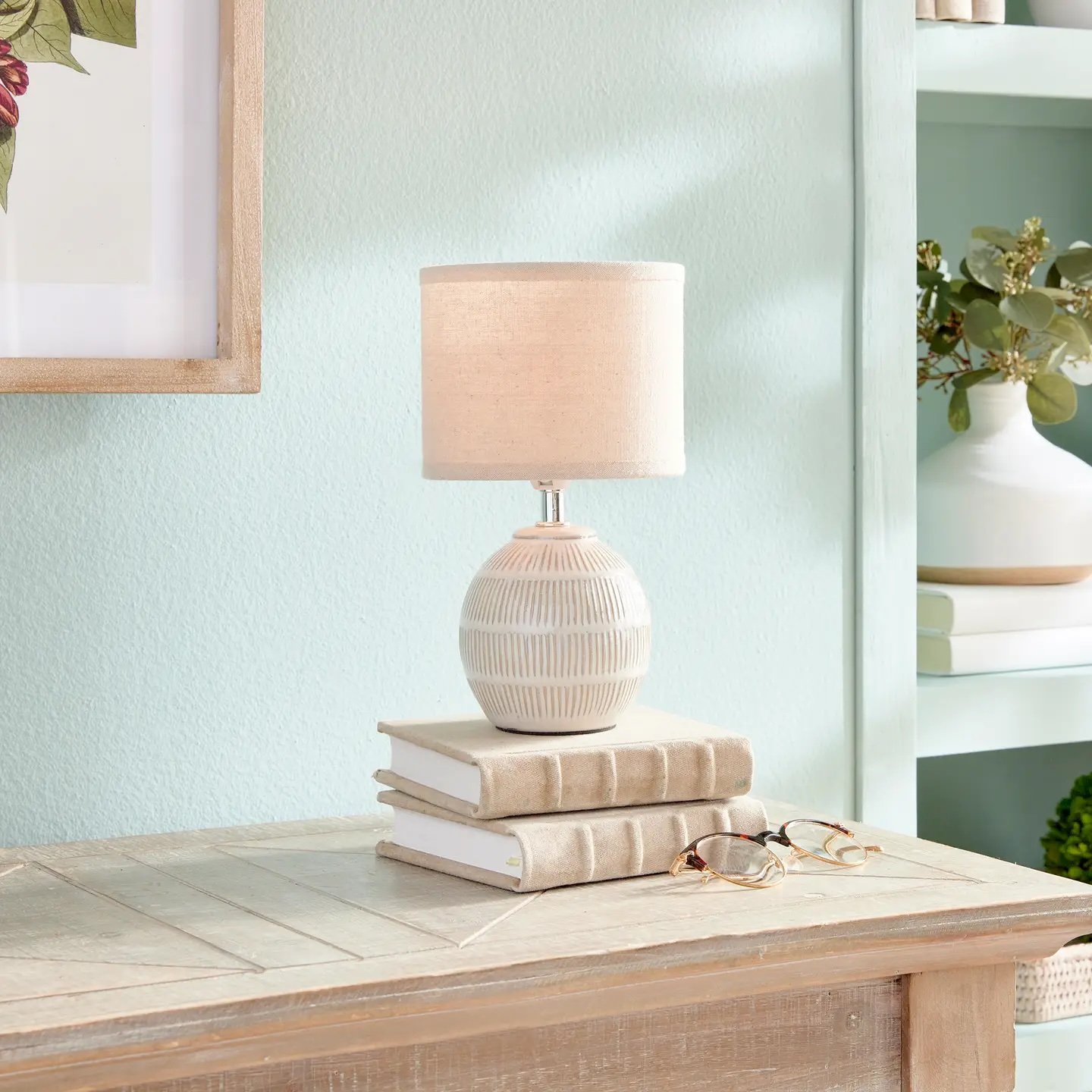 Anotni Mini Lamp Cream view 2, Gina Lauren Interiors Curations Studio