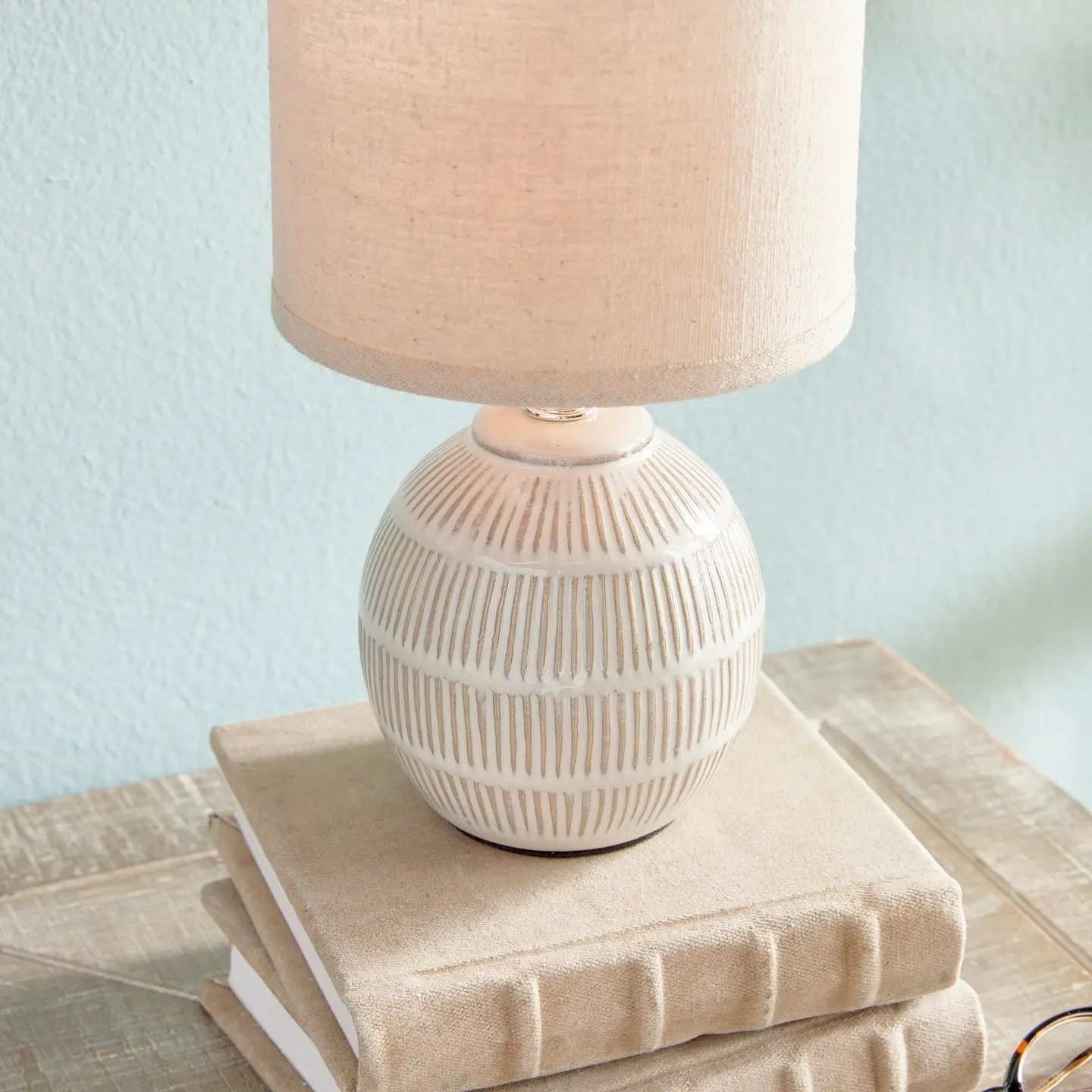 Anotni Mini Lamp Cream view 3, Gina Lauren Interiors Curations Studio
