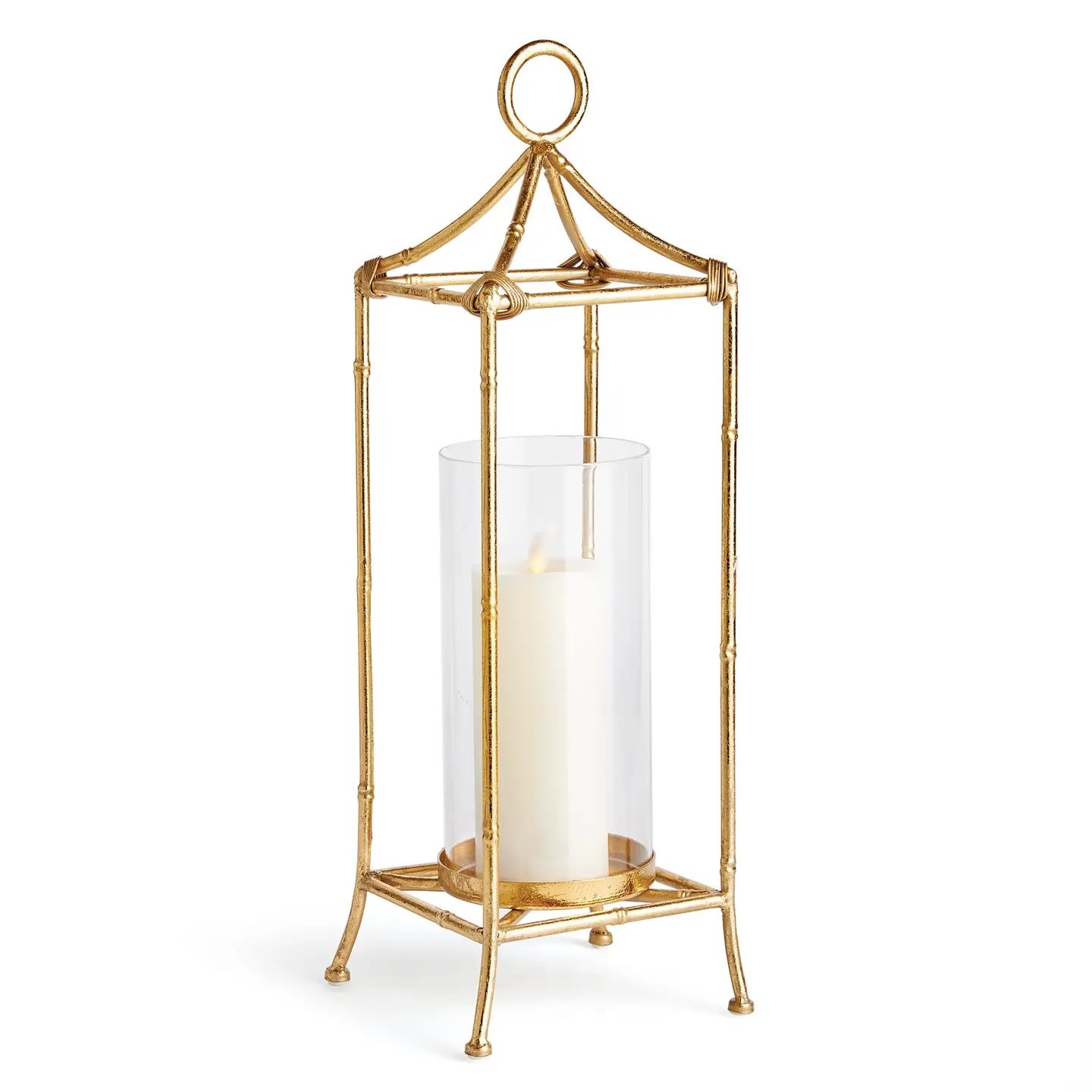 Daphne Lantern Large Antique Gold, curated home decor from Gina Lauren Interiors Curations Studio