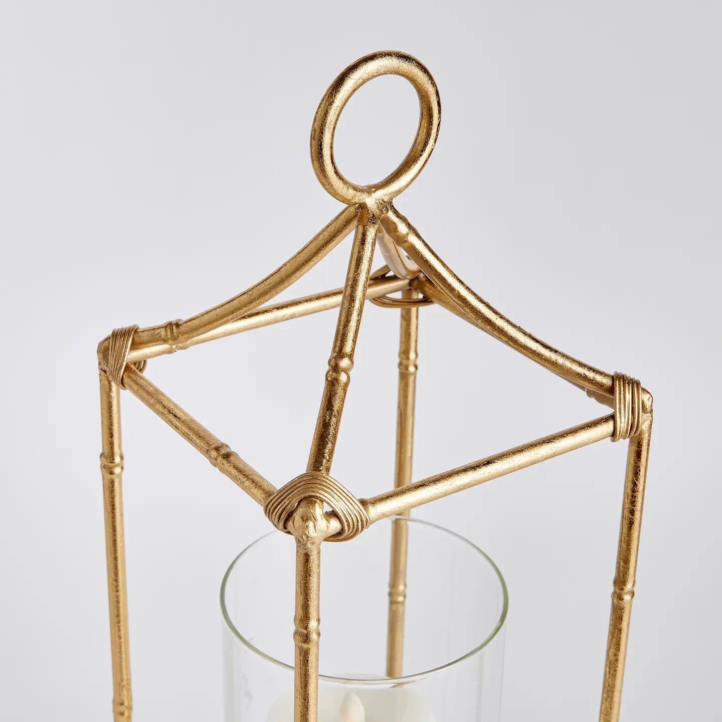 Daphne Lantern Large Antique Gold view 3, Gina Lauren Interiors Curations Studio