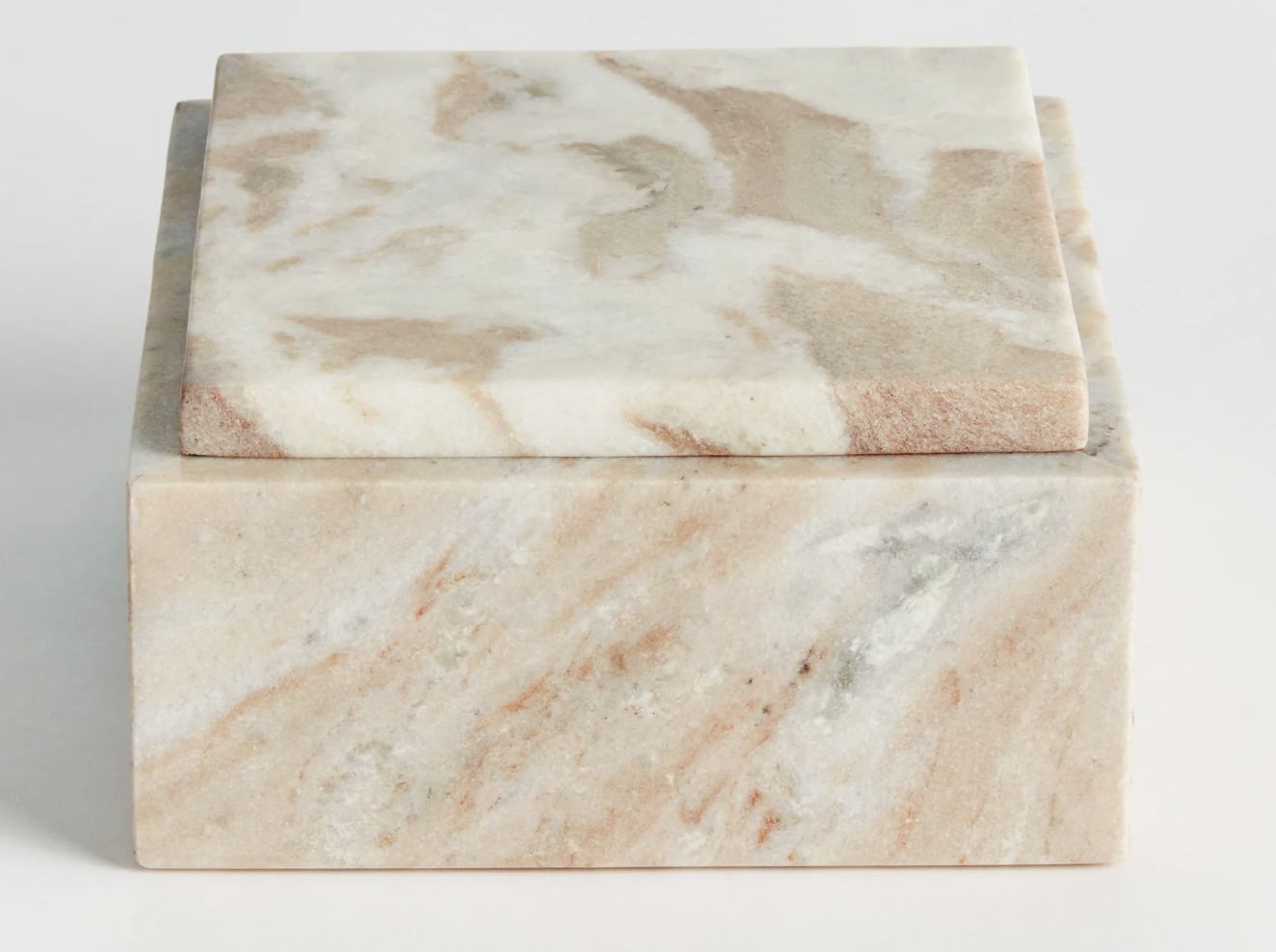 Marble Lidded Box view 3, Gina Lauren Interiors Curations Studio