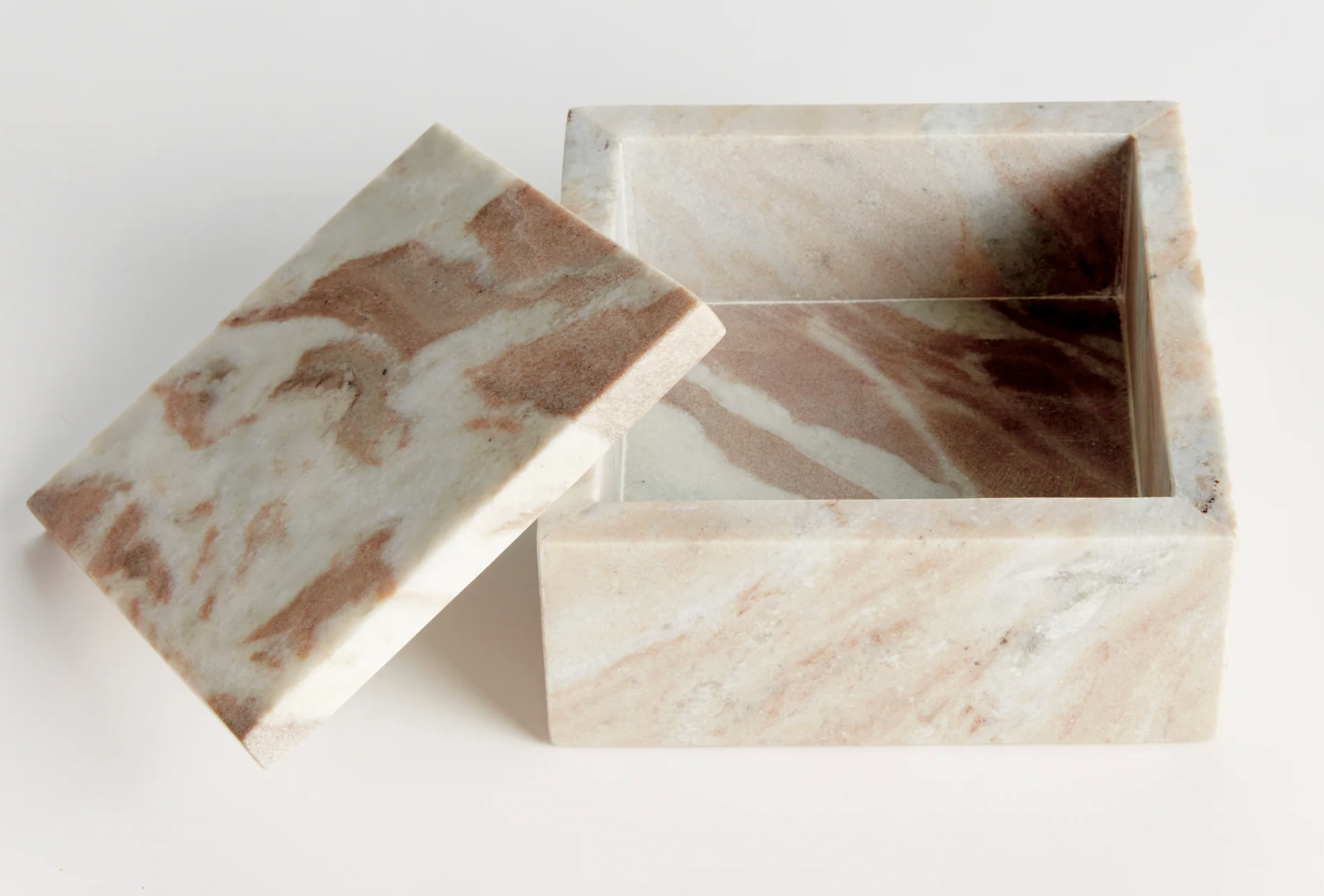 Marble Lidded Box view 5, Gina Lauren Interiors Curations Studio
