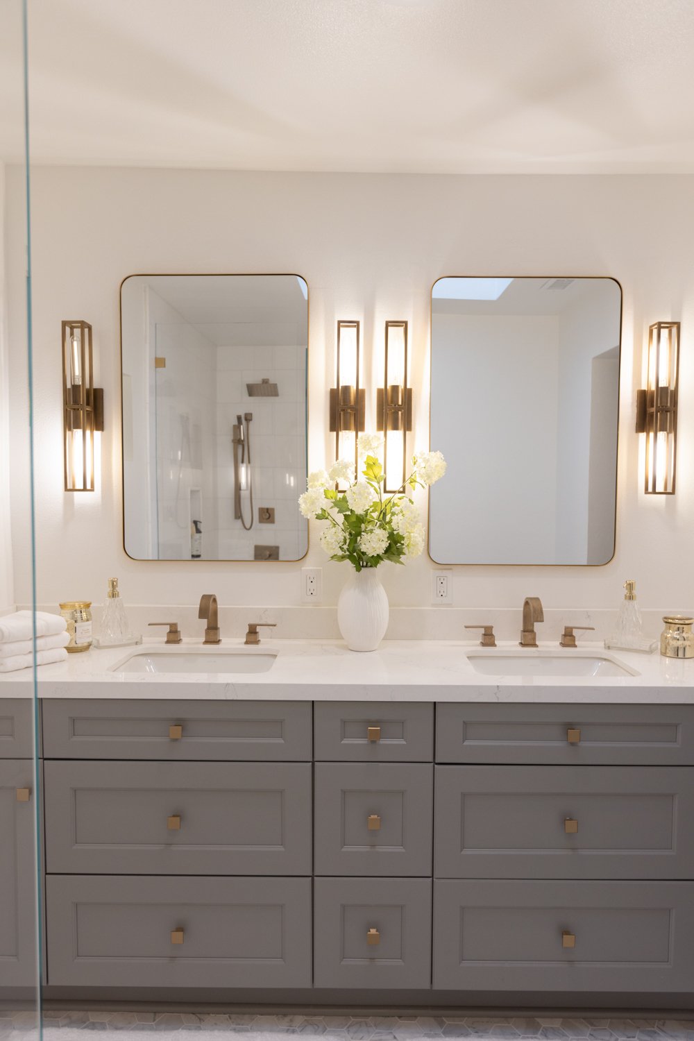 Summer Eve Bath Kitchen & Bath detail 4 by Gina Lauren Interiors, Orange County, CA