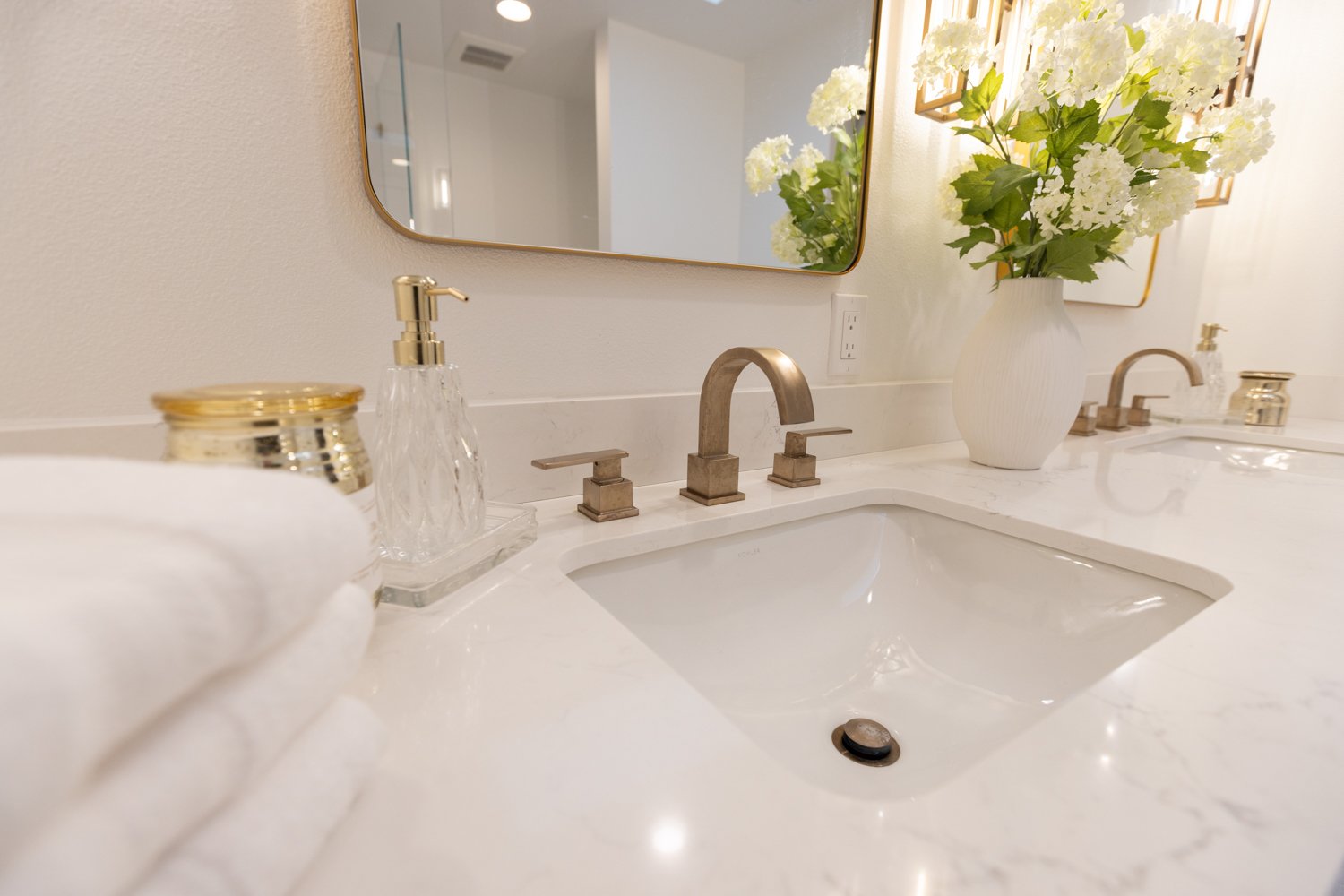Summer Eve Bath Kitchen & Bath detail 6 by Gina Lauren Interiors, Orange County, CA